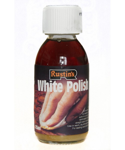 Белая полироль Шеллак Rustins White Polish